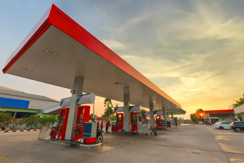 gas station
